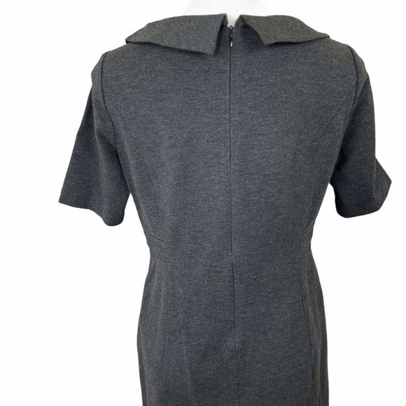 WHITE HOUSE BLACK MARKET GRAY SIZE 10 PONTE KNIT W - Picture 8 of 12